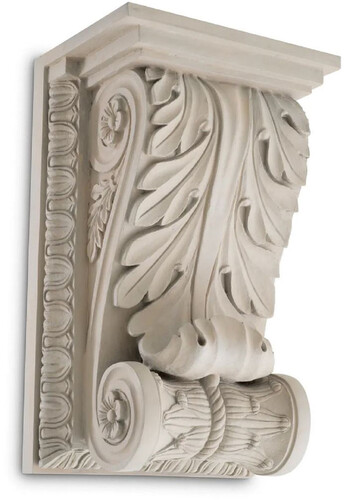 Casa Padrino Luxus Barock Wandkonsole Sandfarben 51 x 36 x H. 84 cm - Prunkvolle Wanddeko Konsole im Barockstil - Barock Wanddeko - Barock M�bel