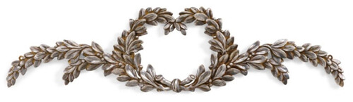 Casa Padrino Luxus Barock Wandornament Antik Silber - Prunkvolles Massivholz Wanddeko Ornament im Barockstil - Barock Wanddeko - Barock M�bel - Luxus Qualit�t - Made in Italy