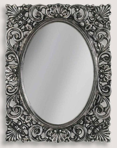 Casa Padrino Luxus Barock Wandspiegel Silber - Eleganter Spiegel im Barockstil - Barock Wohnzimmer Spiegel - Barock Garderoben Spiegel - Barock M�bel