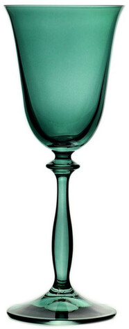 Casa Padrino Luxus Barock Wei�weinglas 6er Set Gr�n  8,5 x H. 21 cm - Handgefertigte Weingl�ser - Hotel & Restaurant Accessoires - Luxus Qualit�t