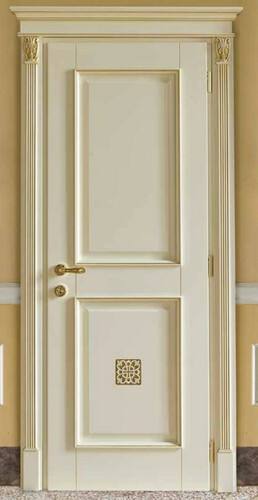 Casa Padrino Luxus Barock Wohnungst�r Creme / Gold - Prunkvolle Massivholz T�r mit Rahmen - Luxus M�bel im Barockstil - Hotel M�bel - Barock M�bel - Made in Italy - Luxus Qualit�t