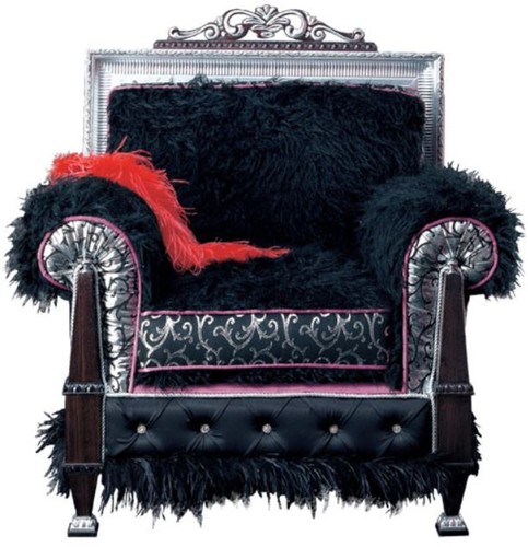 Casa Padrino Luxus Barock Thron Sessel Dunkelbraun / Schwarz / Silber / Lila 86 x 80 x H. 99 cm - Prunkvoller Wohnzimmer Sessel - Erstklassische Qualit�t - Made in Italy