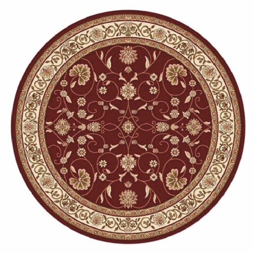 Casa Padrino Luxus Barock Wohnzimmer Teppich Bordeauxrot / Creme / Braun - Verschiedene Gr��en