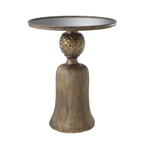 Casa Padrino Luxus Esstisch Antik Gold  60 x H. 74,5 cm - Luxus Wohnzimmerm�bel