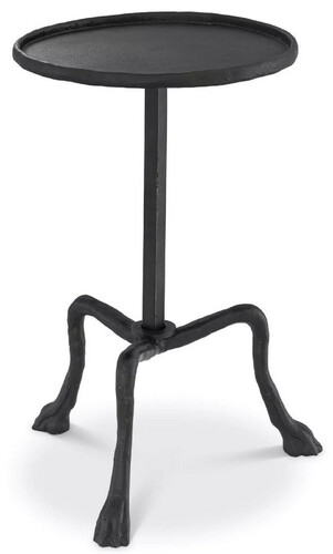 Casa Padrino Luxus Beistelltisch Bronzefarben  36,5 x H. 52 cm - Runder Dreibein Tisch - Wohnzimmer M�bel - Luxus M�bel