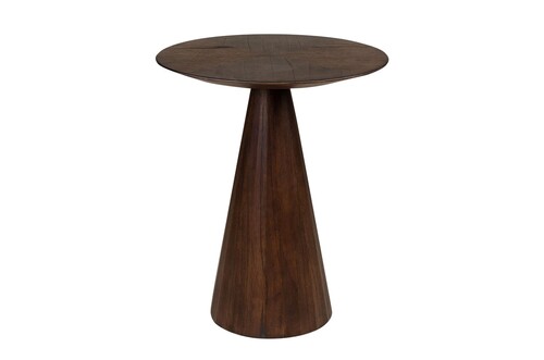 Casa Padrino Luxus Beistelltisch Congo Braun  50 x H. 60 cm - Runder Massivholz Beistelltisch mit skulpturalem Fu� - Luxus M�bel