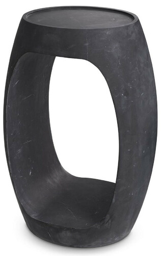 Casa Padrino Luxus Marmor Beistelltisch Schwarz 37 x 29 x H. 55,5 cm - Marmor M�bel - Luxus Qualit�t