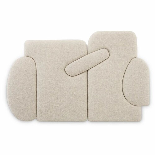 Casa Padrino Luxus Bett-Kopfteil Cremewei� 280 x H. 180 cm - Schlafzimmer M�bel