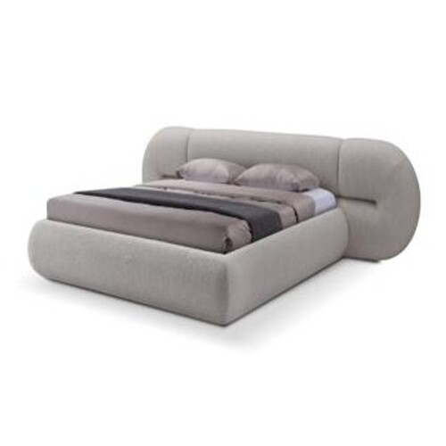 Casa Padrino Luxus Bett Schwarz 241 x 328 x H. 85.5 cm - Bett mit Stoffbezug - Moderne Schlafzimmer M�bel - Luxus Qualit�t