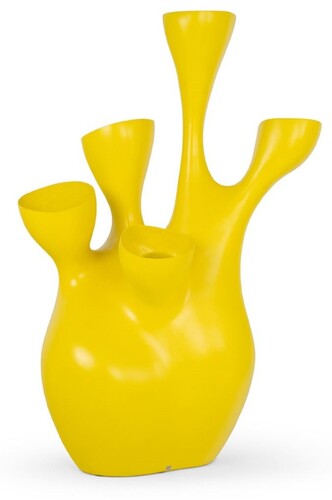 Casa Padrino Luxus Blumentopf Matt Gelb 135 x 85 x H. 200 cm