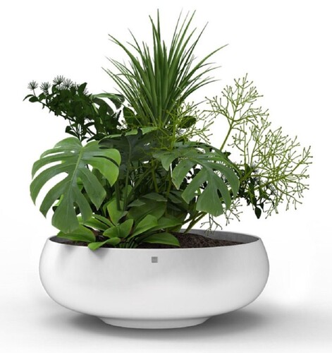 Casa Padrino Luxus Blumentopf Matt Wei�  94 x H. 31 cm