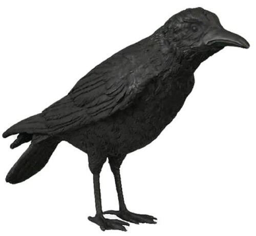 Casa Padrino Luxus Bronze Skulptur Vogel Rabe Schwarz 61 x 15 x H. 30 cm - Deko Figur - Wohnzimmer Deko - Schreibtisch Deko