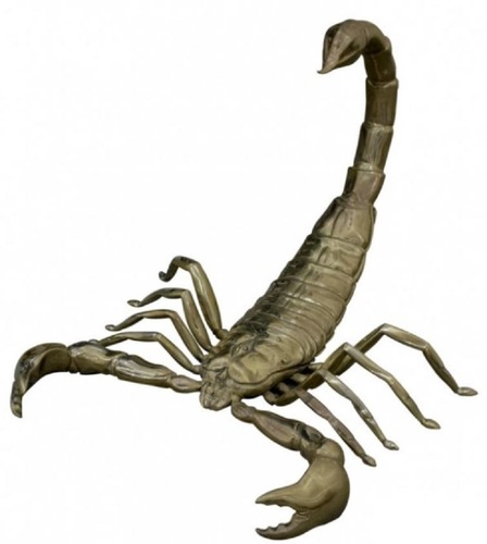 Casa Padrino Luxus Bronzefigur Skorpion Bronze 37 x 31 x H. 24 cm - Dekofigur - Luxus Kollektion