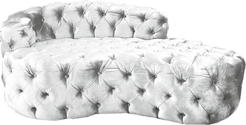 Casa Padrino Luxus Chesterfield Samt Chaiselongue - Verschieden Farben - Chesterfield Wohnzimmer M�bel 