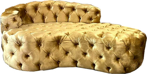 Casa Padrino Luxus Chesterfield Samt Chaiselongue - Verschieden Farben - Chesterfield Wohnzimmer M�bel 