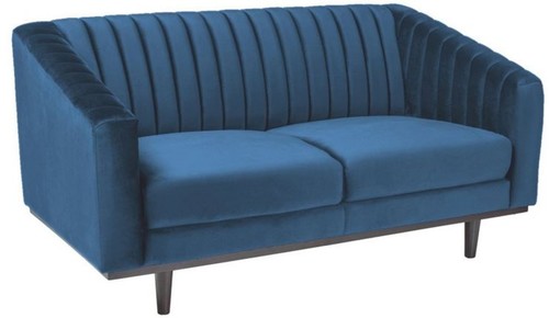 Casa Padrino Luxus Sofa 150 x 85 x H. 78 cm - Wohnzimmer Sofa mit edlem Samtstoff - Wohnzimmer M�bel 