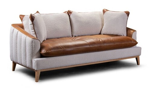 Casa Padrino Luxus Chesterfield Sessel Fuerta 115 x 85 x H. 95 cm - Eleganter Wohnzimmer Sessel mit Echtleder - Chesterfield Wohnzimmer M�bel