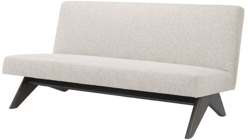 Casa Padrino Luxus Couch Naturfarben / Braun 152 x 81 x H. 75 cm - Wohnzimmer Sofa - Luxus Wohnzimmer M�bel