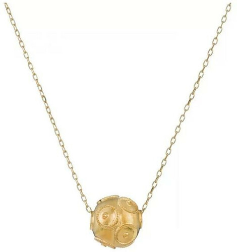 Casa Padrino Luxus Damen Halskette Gold - Handgefertigte 9 Karat Gold Kette - Edler Damenschmuck - Luxus Qualit�t