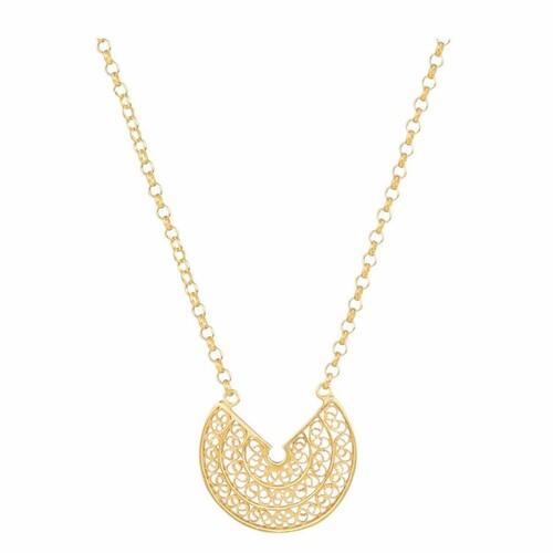 Casa Padrino Luxus Sterlingsilber Damen Halskette Gold - Damen Schmuck