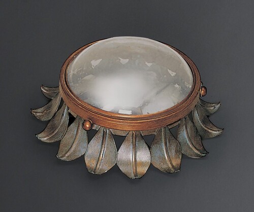Casa Padrino Luxus Deckenleuchte Medici-Gr�n  40 x H. 13 cm - Handgefertigte Deckenleuchte aus Schmiedeeisen - Luxus Kollektion - Edel & Prunkvoll