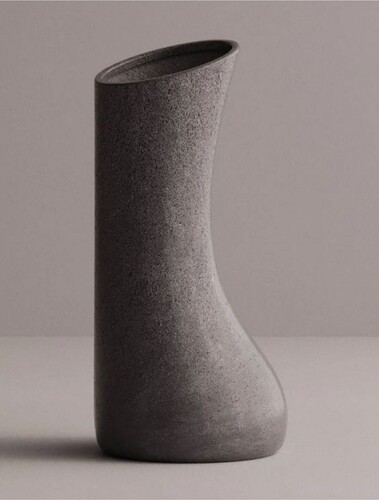 Casa Padrino Luxus Deko Blumentopf Anthrazit H. 100 cm - Beton Pflanzentopf