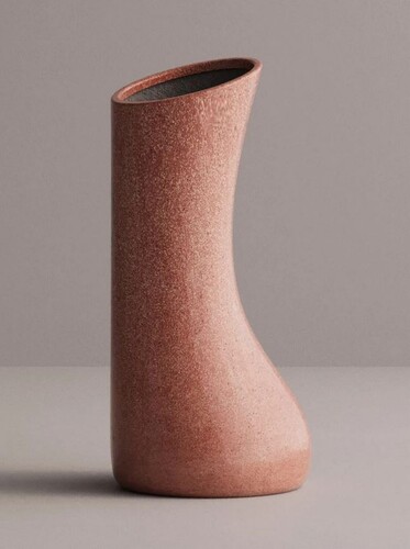 Casa Padrino Luxus Deko Blumentopf Rot H. 100 cm - Beton Pflanzentopf