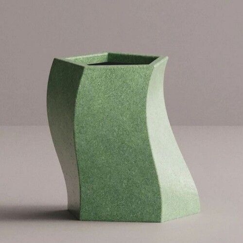 Casa Padrino Luxus Deko Blumentopf Gr�n H. 55 cm - Beton Pflanzentopf