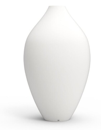 Casa Padrino Luxus Deko Blumentopf Matt Wei�  91 x H. 155 cm - Garten Deko