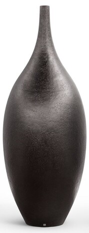 Casa Padrino Luxus Deko Blumentopf Matt Schwarz  78 x H. 200 cm - Garten Deko