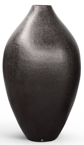 Casa Padrino Luxus Deko Blumentopf Matt Schwarz  91 x H. 155 cm - Garten Deko