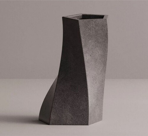 Casa Padrino Luxus Deko Blumentopf Anthrazit H. 75 cm - Beton Pflanzentopf