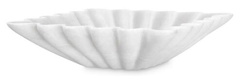 Casa Padrino Luxus Deko Marmor Sch�ssel Wei� 30,5 x 30,5 x H. 8 cm - Deko Schale - Quadratische Obstschale - Esstisch Deko - Deko Accessoires - Luxus Accessoires - Luxus Qualit�t