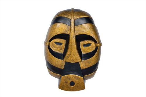 Casa Padrino Luxus Deko Objekt 110 x 25 x H. 160 cm - Gro�e Masken Skulptur Caton aus Fiberglas - Luxus Deko Accessoires