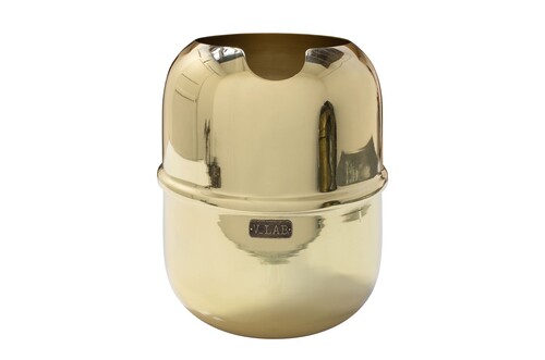 Casa Padrino Luxus Deko Objekt Gold  18 x H. 21,2 cm - Weink�hler aus massivem poliertem Messing - Luxus Deko Accessoires