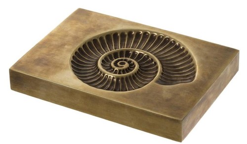 Casa Padrino Luxus Deko Objekt Vintage Messingfarben 22 x 16 x H. 3 cm - Deko Accessoires