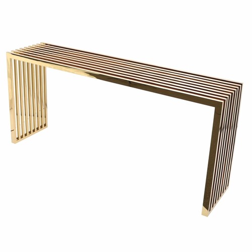 Casa Padrino Luxus Metall Konsole Gold 160 cm - Luxus Metall M�bel