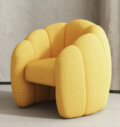 Casa Padrino Luxus Sessel Orange 75 x 70 x H. 75 cm - Wohnzimmer Sessel - Hotel Sessel - Wohnzimmer M�bel - Hotel M�bel - Luxus Qualit�t - Made in Italy