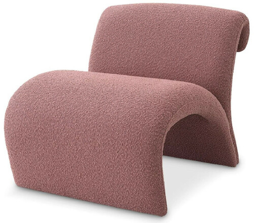 Casa Padrino Luxus Designer Sessel Rosa 69 x 74 x H. 67 cm - Wohnzimmer Sessel - Hotel Sessel - Wohnzimmer M�bel - Luxus M�bel - Wohnzimmer Einrichtung - Luxus Einrichtung - M�bel Luxus