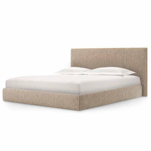 Casa Padrino Luxus Doppelbett Beige / Antik Gold 180 x 200 cm - Schlafzimmer M�bel