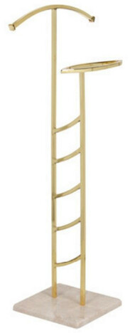 Casa Padrino Luxus Dressboy Gold / Beige 52 x 35 x H. 130 cm - Kleiderst�nder - Garderobenst�nder - Stummer Diener - Schlafzimmer Accessoires - Hotel Accessoires