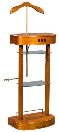 Casa Padrino Luxus Dressboy Hellbraun 52 x 34 x H. 100 cm - Kleiderst�nder - Garderobenst�nder - Stummer Diener - Schlafzimmer Accessoires - Hotel Accessoires