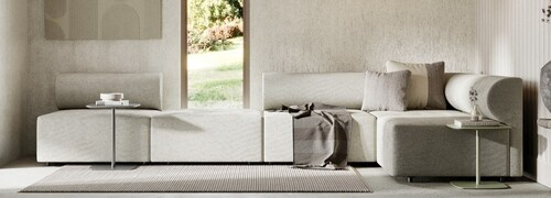 Casa Padrino Luxus Ecksofa Grau 360 x 180 cm - Modulares Wohnzimmer Sofa - Luxus M�bel