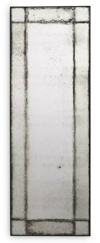 Casa Padrino Luxus Wandspiegel 70 x 3 x H. 200 cm - Rechteckiger Spiegel mit Mahagoni Rahmen und antikem Spiegelglas - Wohnzimmer Spiegel - Schlafzimmer Spiegel - Garderoben Spiegel - Luxus M�bel