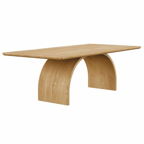 Casa Padrino Luxus Eichenholz Esstisch Naturfarben 274 cm - Rechteckiger Massivholz K�chentisch - Esszimmer M�bel