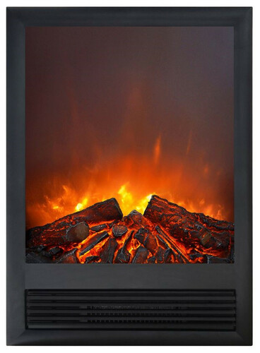 Casa Padrino Luxus Elektro Einbaukamin Schwarz 47 x 20,5 x H. 66,5 cm - Wohnzimmer Deko LED Kamin mit Fernbedienung - Wohnzimmer Mbel - Luxus Mbel - Luxus Elektro LED Einbaukamine