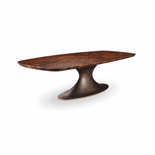 Casa Padrino Luxus Esstisch Braun / Antik Gelbgold 260 cm - Esszimmmer M�bel