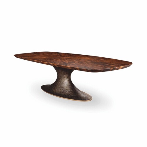 Casa Padrino Luxus Esstisch Braun / Antik Gelbgold 300 cm - Esszimmmer M�bel