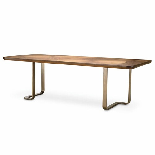 Casa Padrino Luxus Esstisch Braun / Bronze 240 cm - Hotel M�bel - Restaurant M�bel - Esszimmer M�bel - Luxus M�bel