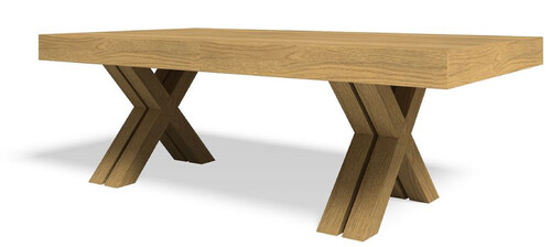 Casa Padrino Luxus Esstisch Naturfarben 200-494 x 110 x H. 77 cm - Ausziehbarer Massivholz Konferenztisch - Esszimmer M�bel - B�ro M�bel - Massivholz M�bel - Luxus M�bel